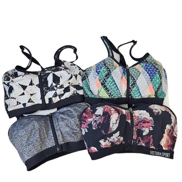 Victoria's Secret Front Close  High Impact Sports Bras x 4 Size 32DD - Picture 1 of 7
